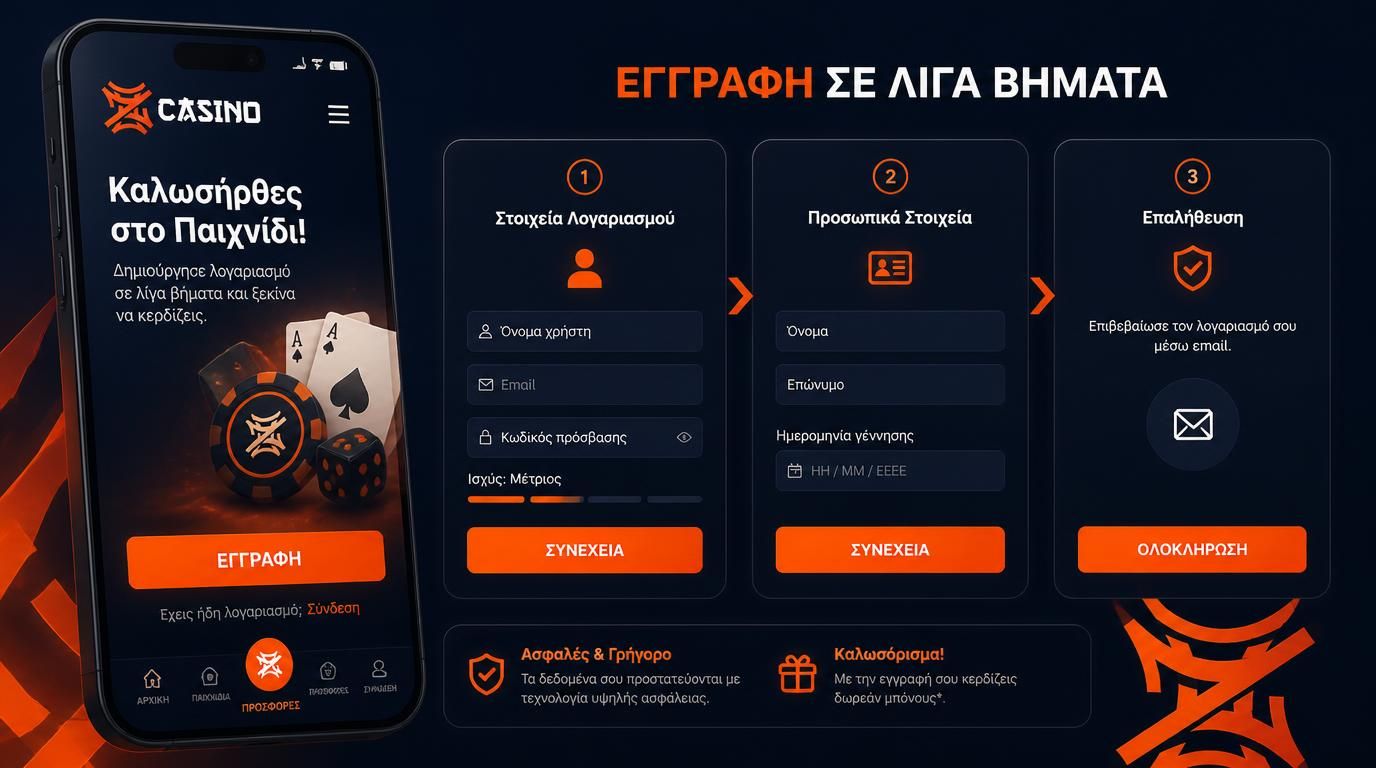 Φόρμα εγγραφής σε κινητό